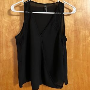 Zara black womens lace blouse - Size 2